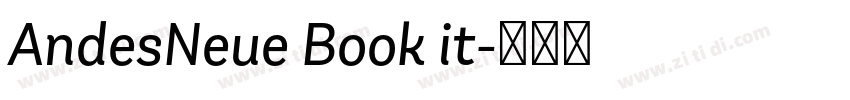 AndesNeue Book it字体转换